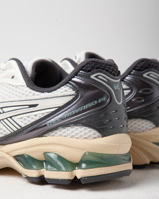 Asics, Gel Kayano 14, Cream Obsidian Grey, Beige sneaker, women, detail image