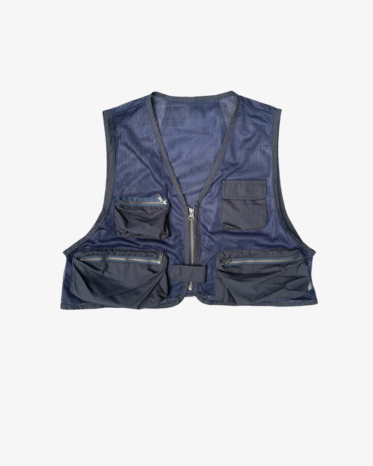 Beams Boy G. Mesh Fishing Vest Navy