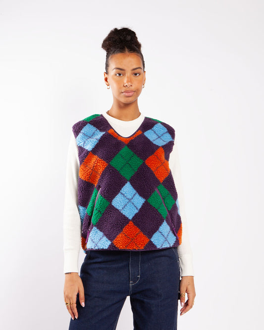 Beams Boy O. BOY JAQBoa P/O Vest Purple