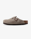 Birkenstock Boston Suede Taupe SFB Narrow Fit
