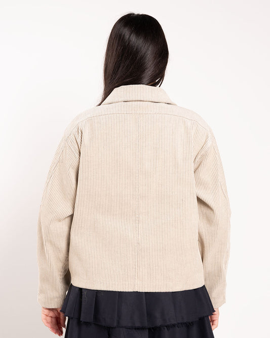 Brain Dead Boxy Ruffle Jacket Natural