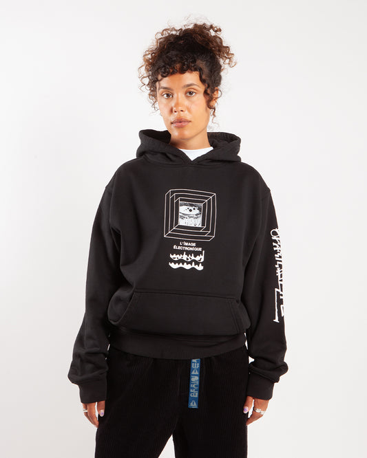 Brain Dead Electronique Hoodie Black