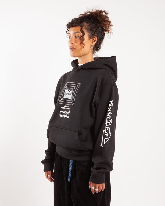 Brain Dead Electronique Hoodie Black