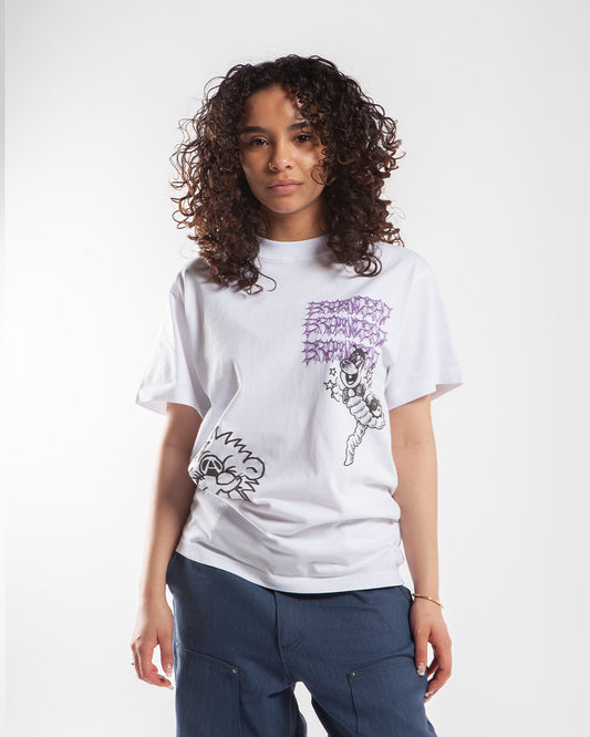 Maha - Brain Dead Jiblets Tee White