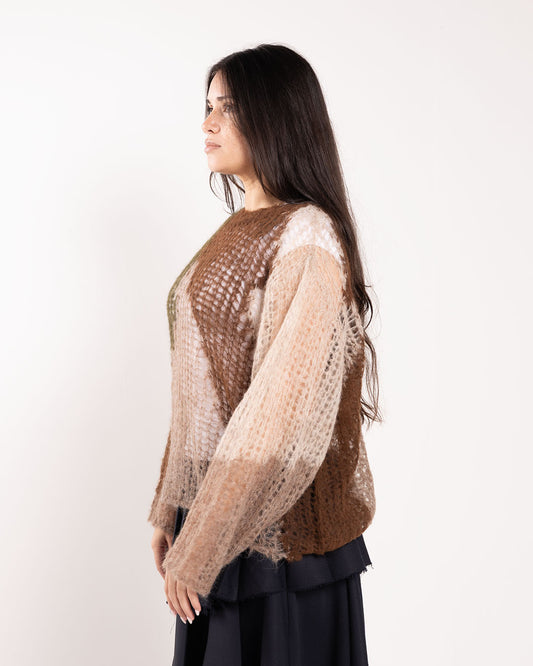 Brain Dead Organic Threadbare Sweater Olive