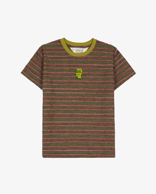 Brain Dead Pudu Stripe Baby T-Shirt Green Multi