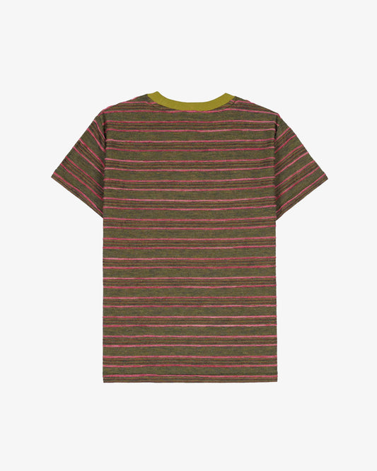Brain Dead Pudu Stripe Baby T-Shirt Green Multi