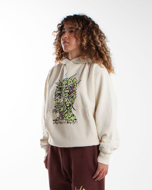 Brain Dead Scrambled Head Hoodie Natural