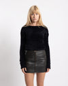 COOR Hairy Back Scoop Knit Black