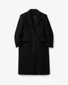 COOR Wool Cashmere Blend Single Coat Black