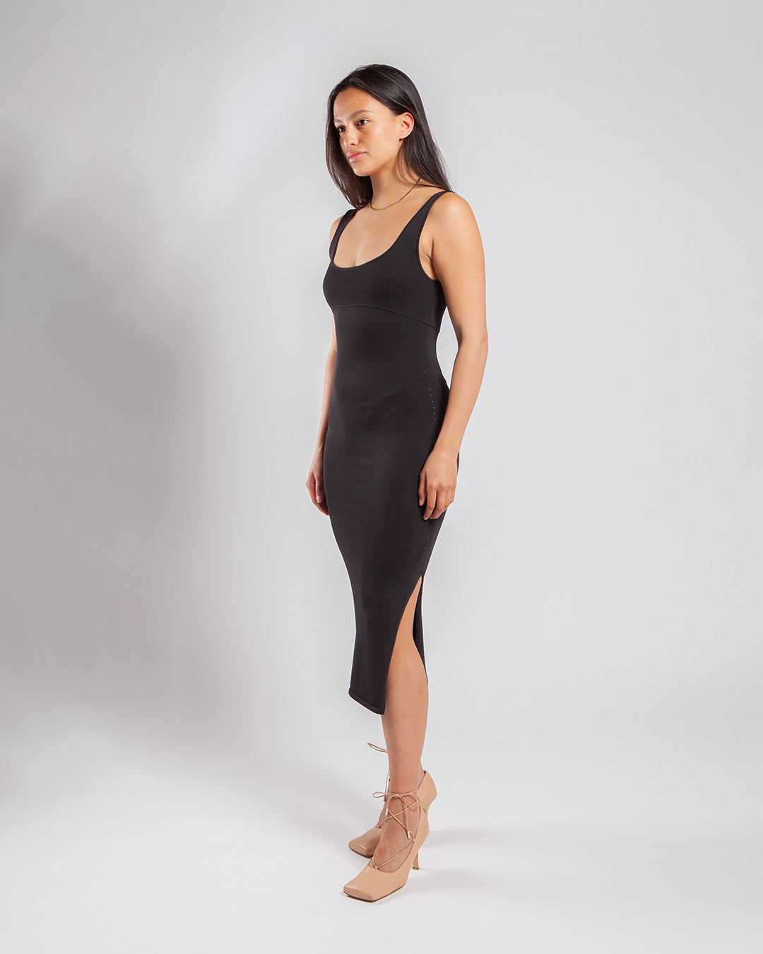Maha - Calvin Klein Sensual Knitted Bodycon Dress Black