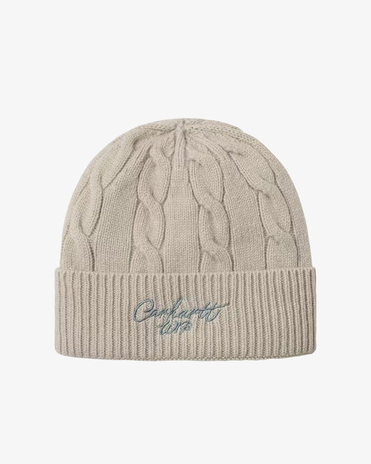Carhartt WIP Signature Cable Beanie Fleur De Sel/Citadel