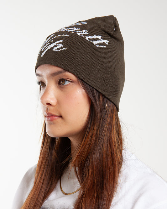 Carhartt WIP Travon Beanie Cypress/White