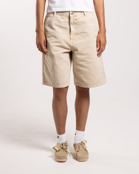 Carhartt WIP W' Brandon Single Knee Short - Dusty H Brown/Chalk Wash
