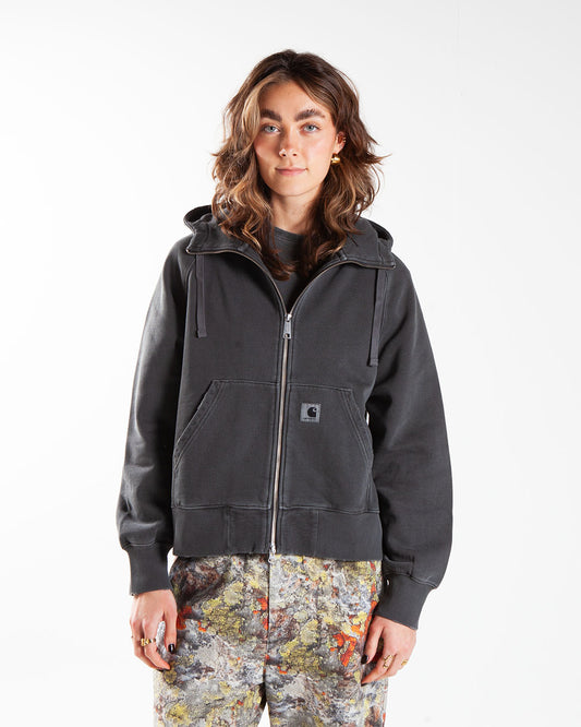 Carhartt WIP W' Hooded Torion Jacket Black Grind Wash