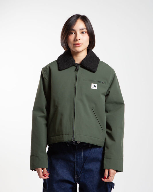 Green jacket teddy army long sleeve winter warm