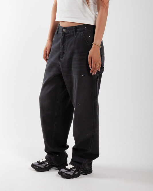 Carhartt WIP W' OG Single Knee Pant Black Destroy Wash/Splatter