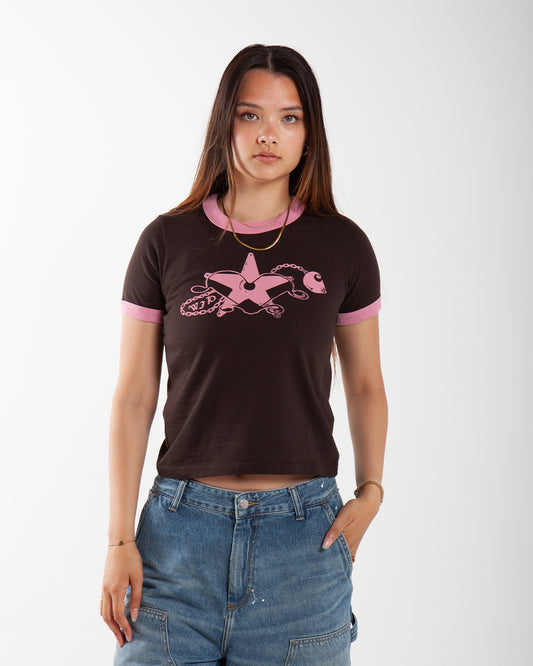 Carhartt WIP W' Outlaw Star Ringer T-Shirt Tobacco/Havana