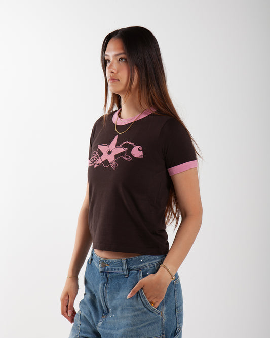 Carhartt WIP W' Outlaw Star Ringer T-Shirt Tobacco/Havana