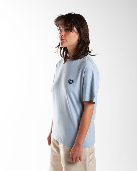Carhartt WIP W' Heart II Hart T-Shirt Blue Fog