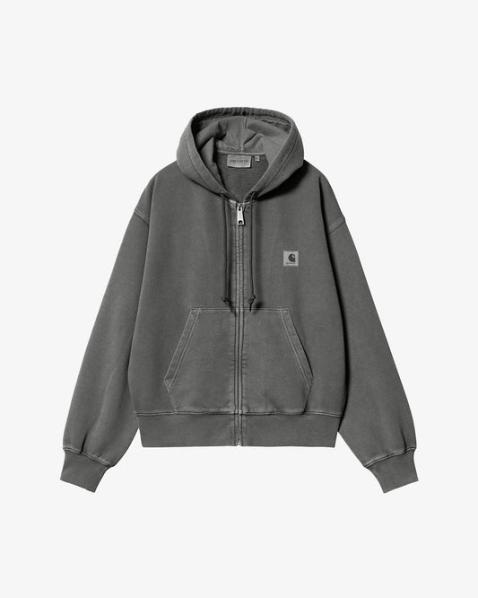 Carhartt WIP W' Hooded Nelson Zip Hood Black Garment Dye