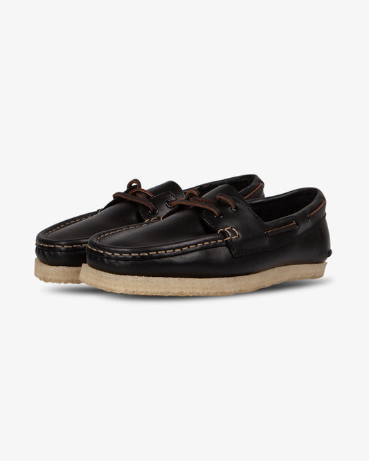 Clarks Originals Godney Boat Black Leather