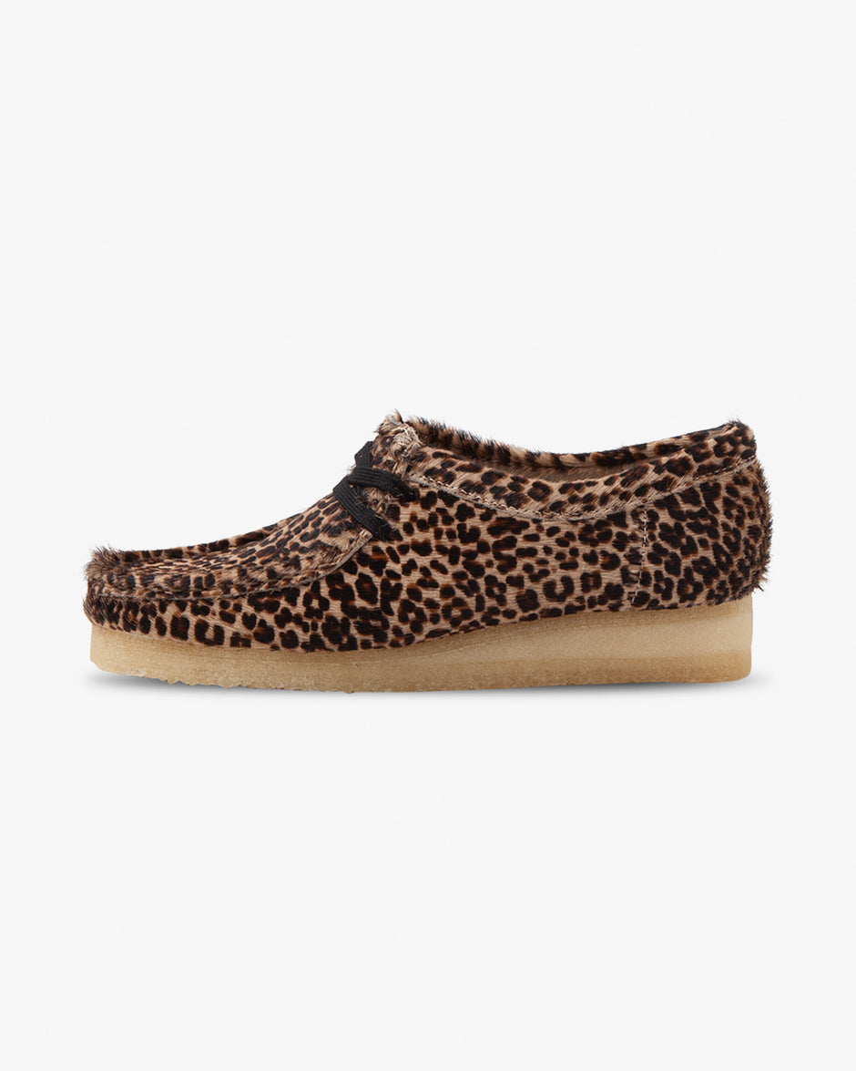 clarks leopard wallabees