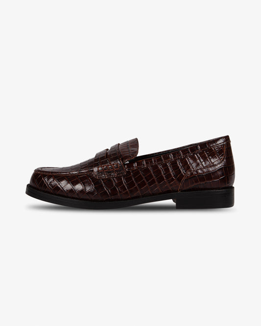 Clarks Straven2 Penny Brown Croc