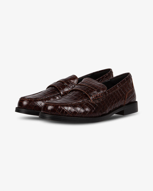 Clarks Straven2 Penny Brown Croc