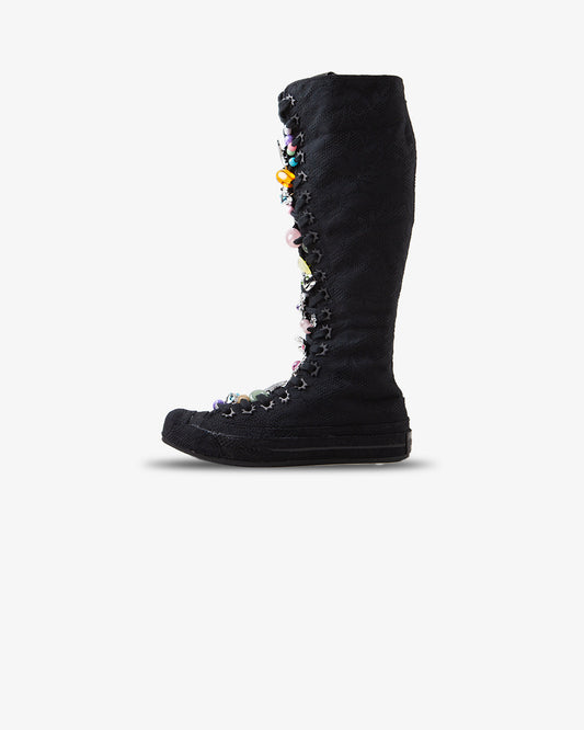 Converse, Collina Strada, XXHi, black sneaker, charms, women, footwear, side view