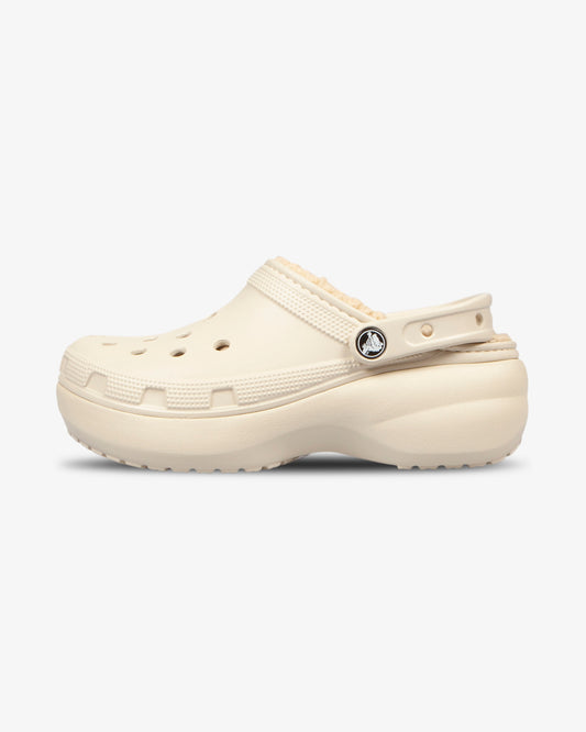 Crocs Classic Platform Lined Clog W Bone
