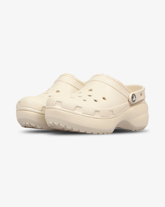 Crocs Classic Platform Lined Clog W Bone