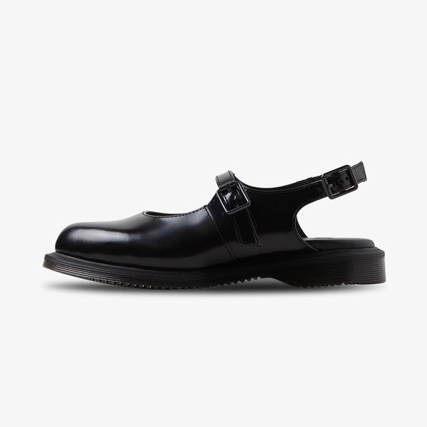 Dr. Martens Madaline Mary Jane Black Polished Smooth