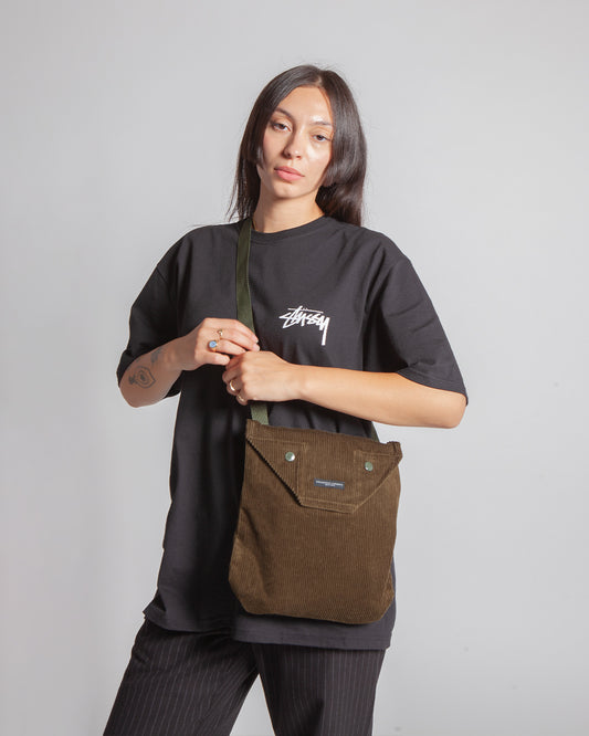 Engineered Garments Shoulder Pouch Olive Cord