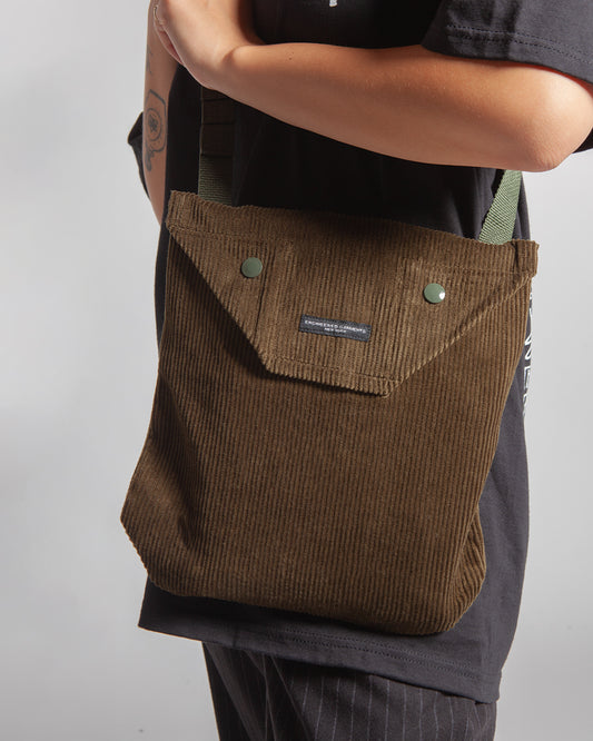 Engineered Garments Shoulder Pouch Olive Cord