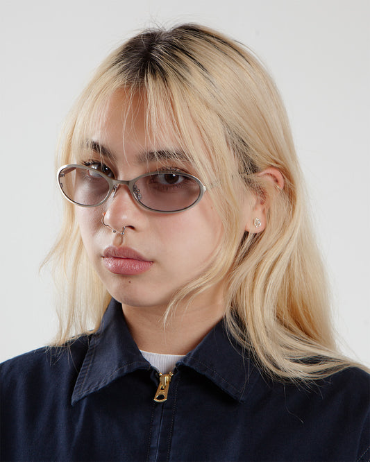 Flatlist Cohen Brush Silver/Transparent Grey Lens