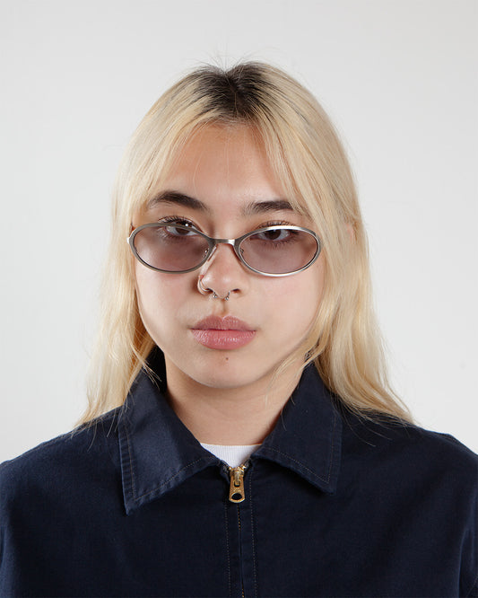 Flatlist Cohen Brush Silver/Transparent Grey Lens