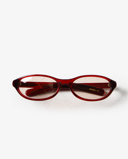 Flatlist Olympia Crystal Burgundy/Solid Peach Lens