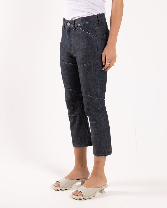 G-STAR 3D Biker Kick Cropped Slim Raw Scraped