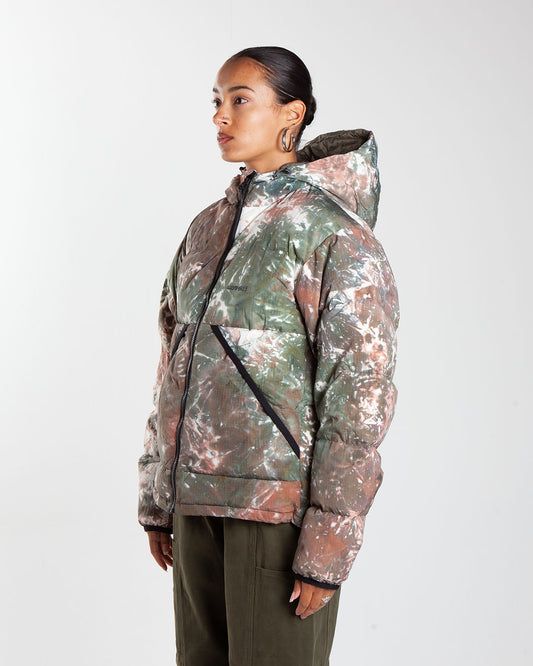 Gramicci Down Puffer Hooded Jacket Tie Dye