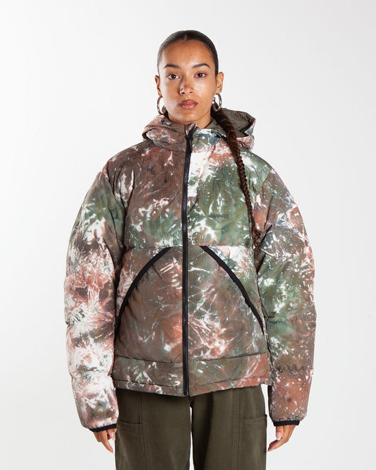 Gramicci Down Puffer Hooded Jacket Tie Dye