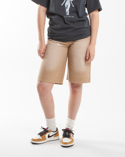 Holzweiler Juno Workwear Shorts Light Brown