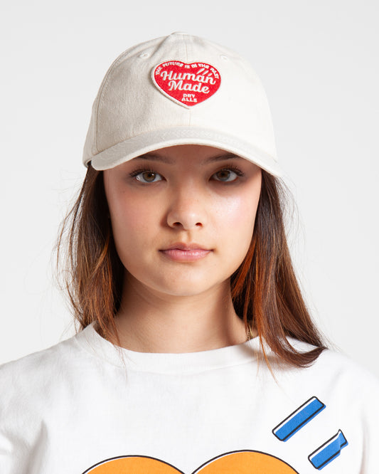 Human Made 6 Panel Twill Cap White