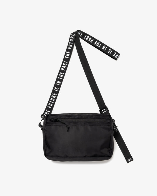 Human Made Military Pouch Small, Black bag, flat lay, back side