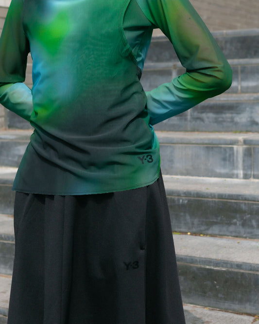 Y-3 Gradient Long-Sleeve Top Green