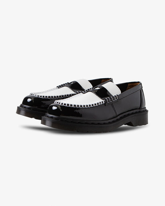Dr. Martens Penton Heart Black/White Patent Lamper Loafer