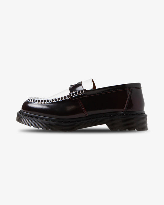 Dr. Martens Penton Heart Cherry Red/White Patent Lamper Loafer