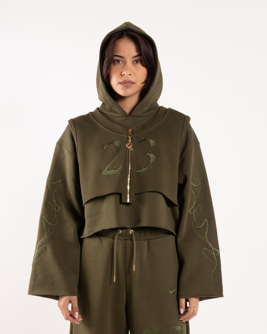 Jordan x Teyana Taylor Hoodie Rough Green