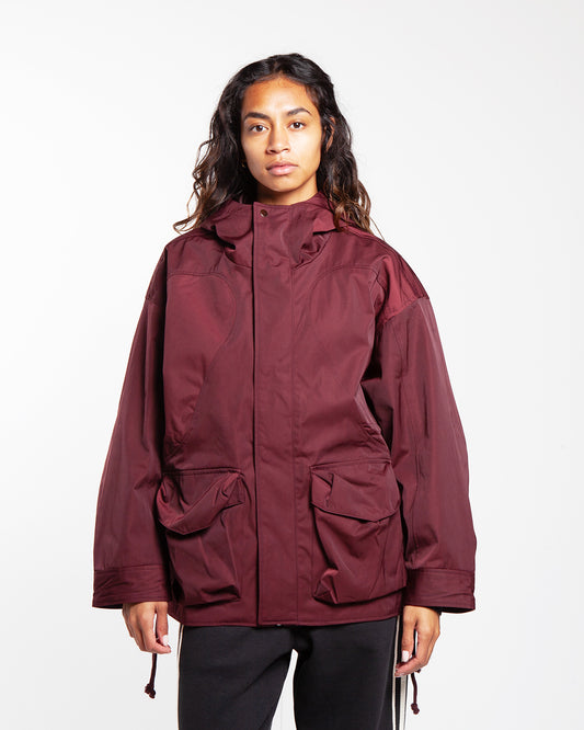Kijun Arcade Pocket Parka Burgundy