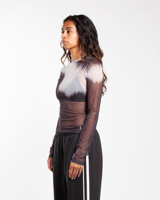 Kijun Deer Mesh Top Multi